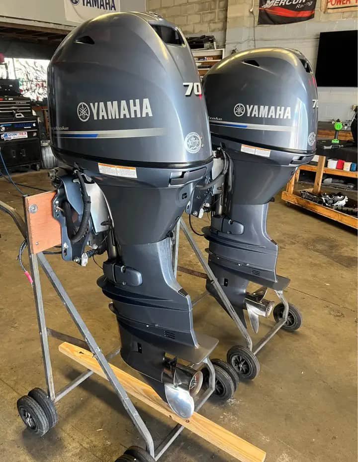 Twin Yamaha F70 4-Stroke Outboards For Sale Twin Yamaha F70 4-Stroke Outboards For Sale